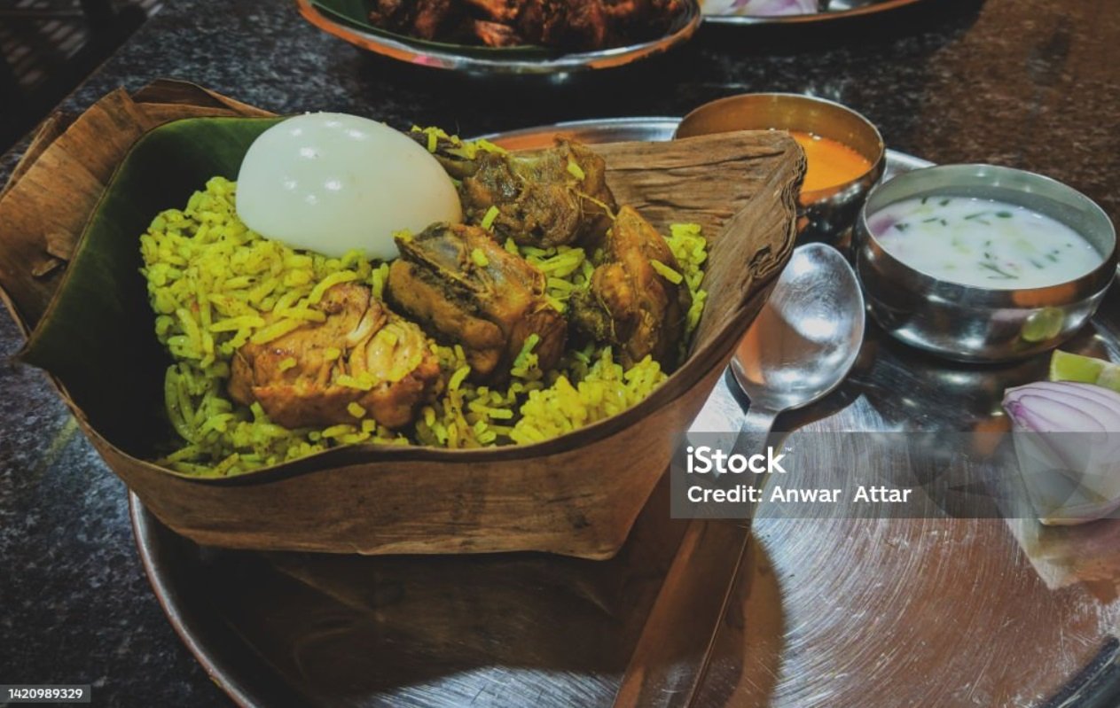 Bamboo Chicken Biryani